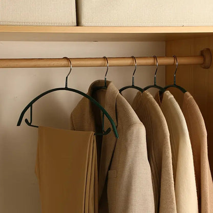 Soft-Touch Ergonomic Clothes Hangers for Organized Wardrobe