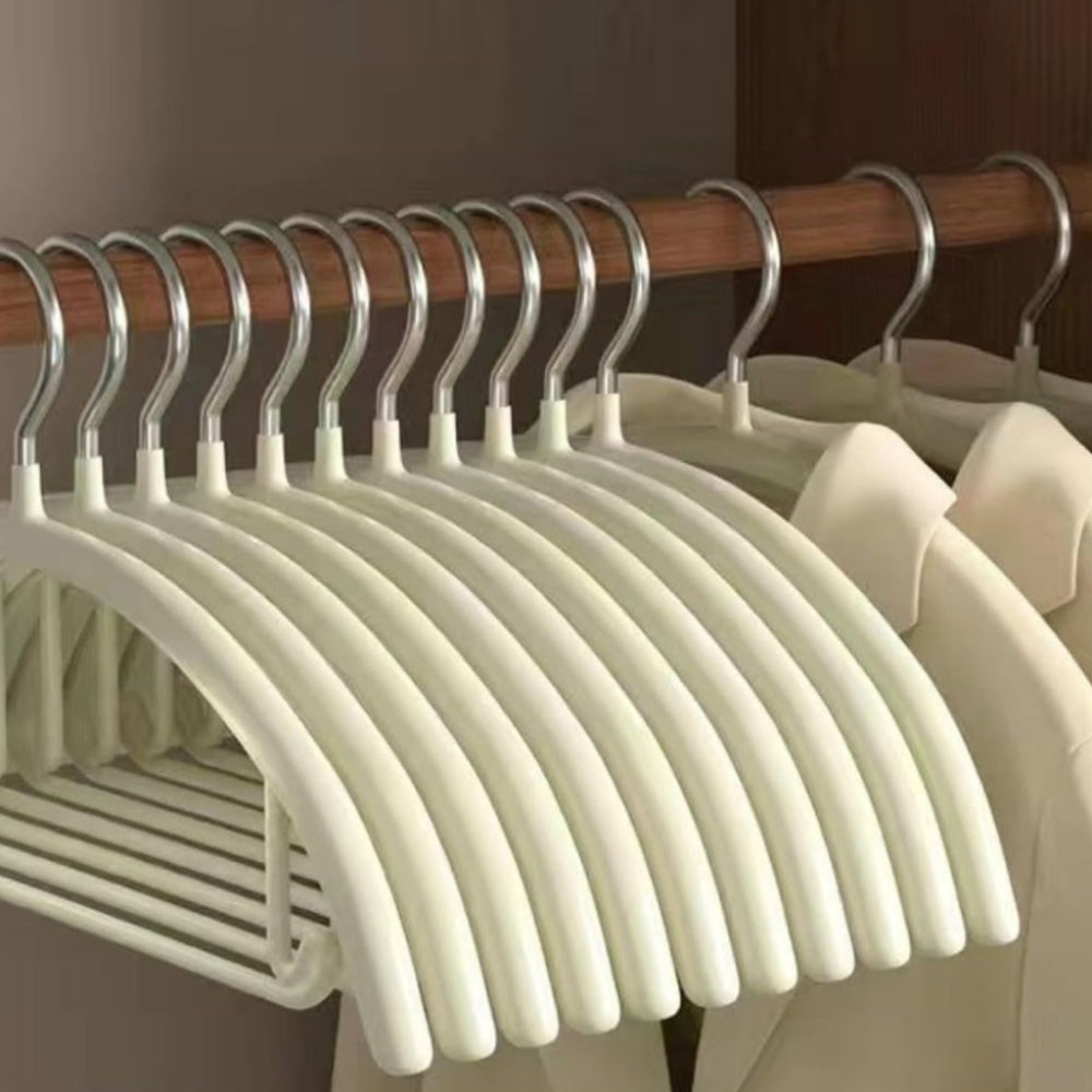 Soft-Touch Ergonomic Clothes Hangers for Organized Wardrobe