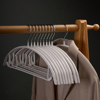Soft-Touch Ergonomic Clothes Hangers for Organized Wardrobe