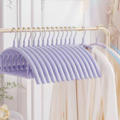 Soft-Touch Ergonomic Clothes Hangers for Organized Wardrobe