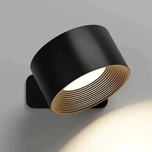 Adjustable Brightness Wireless Wall Sconce with 360° Rotating LED