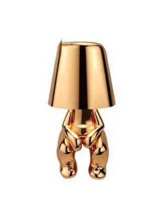 Rechargeable Table Lamp with Adjustable Brightness – Unique Design for Desk or Bedside