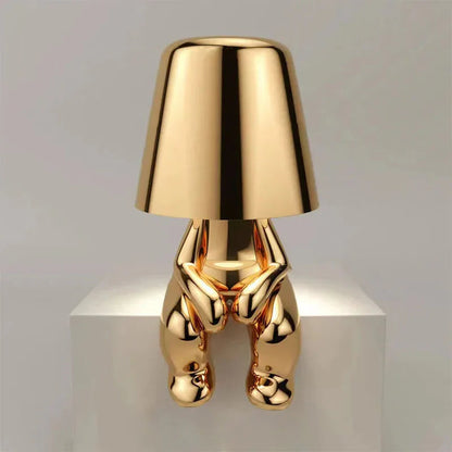 Rechargeable Table Lamp with Adjustable Brightness – Unique Design for Desk or Bedside