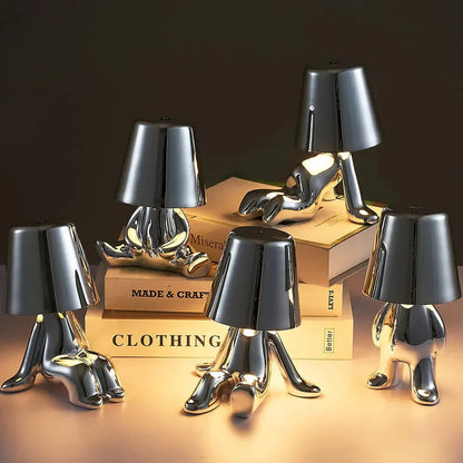 Rechargeable Table Lamp with Adjustable Brightness – Unique Design for Desk or Bedside