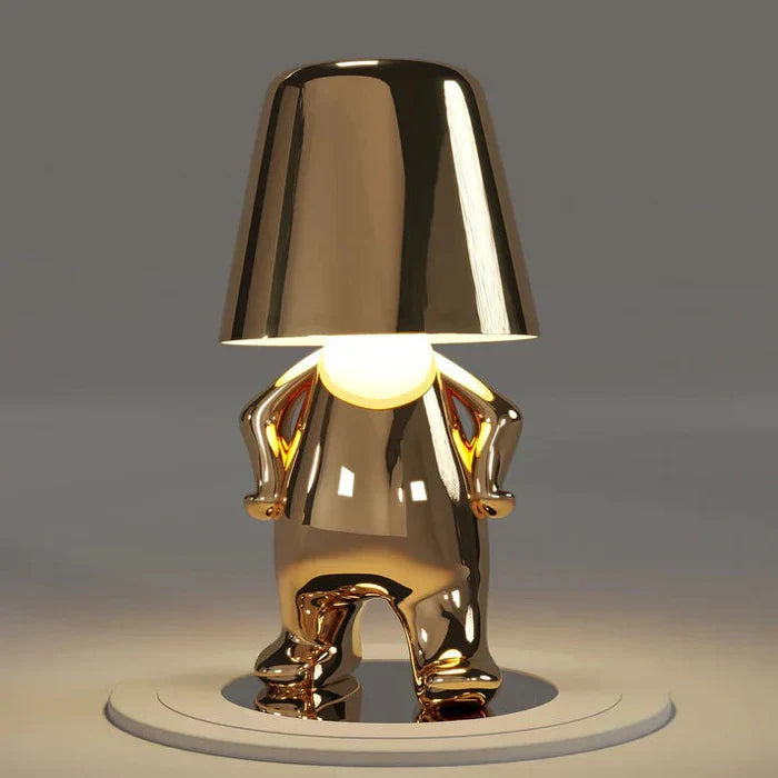 Rechargeable Table Lamp with Adjustable Brightness – Unique Design for Desk or Bedside