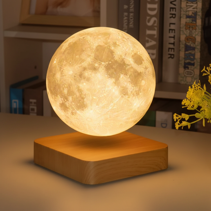 Wireless Floating Moon Lamp with Adjustable Brightness and Color Settings