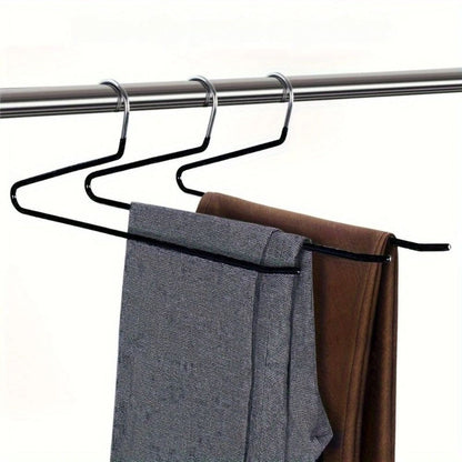 Closet Organizer with Goose Neck Design - Stainless Steel Pants Hanger