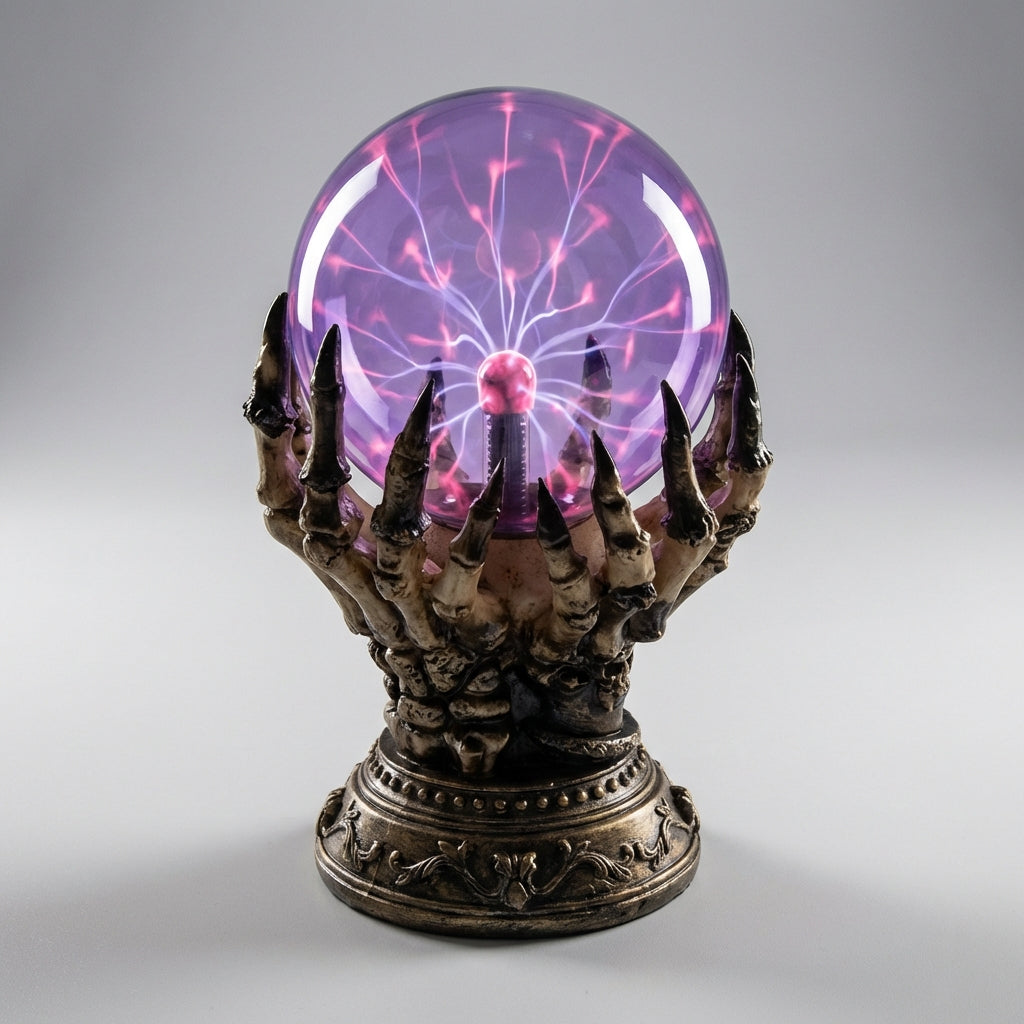 Handmade Base Table Lamp Featuring Mesmerizing Plasma Glow