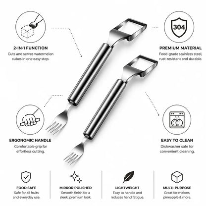 2-in-1 Stainless Steel Watermelon Fork