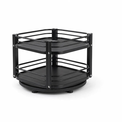 Adjustable Height Spice Rack (360° Rotating Turntable)