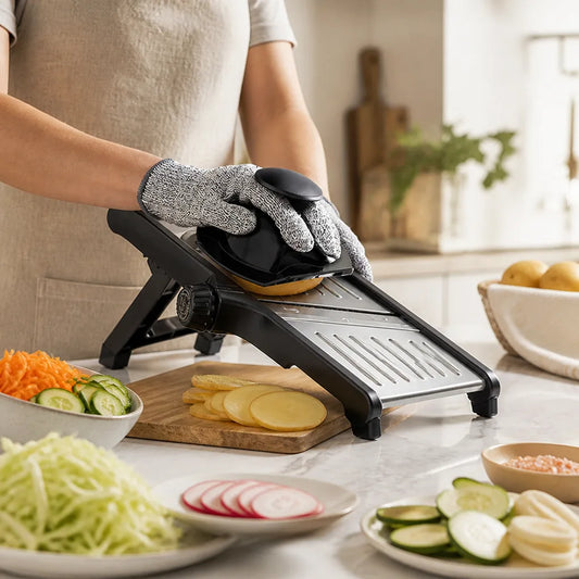 Adjustable Stainless Steel Blade Mandoline Slicer