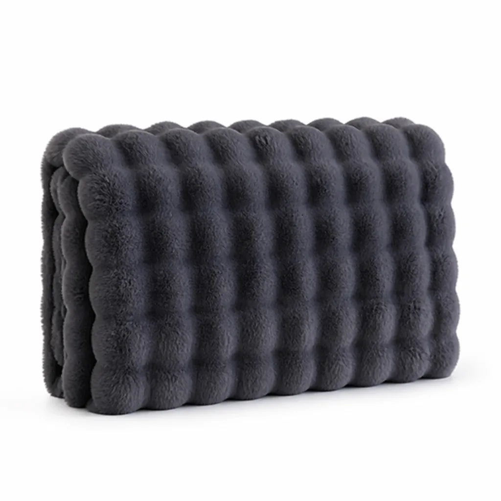 Anti-Pilling Bubble Texture Throw Blanket