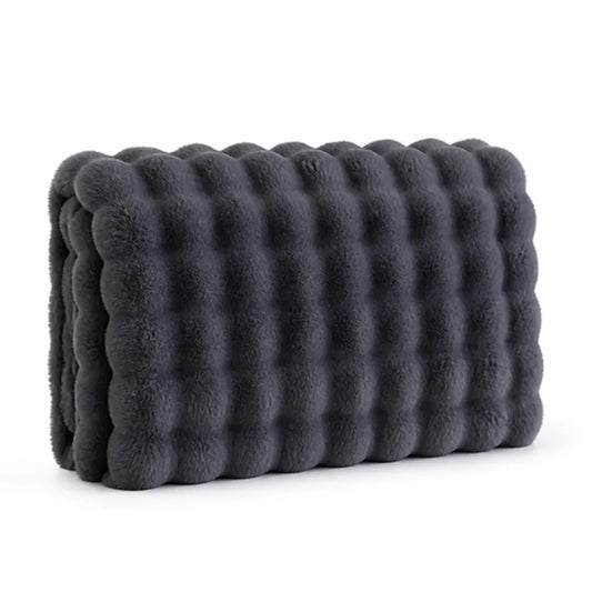 Anti-Pilling Bubble Texture Throw Blanket