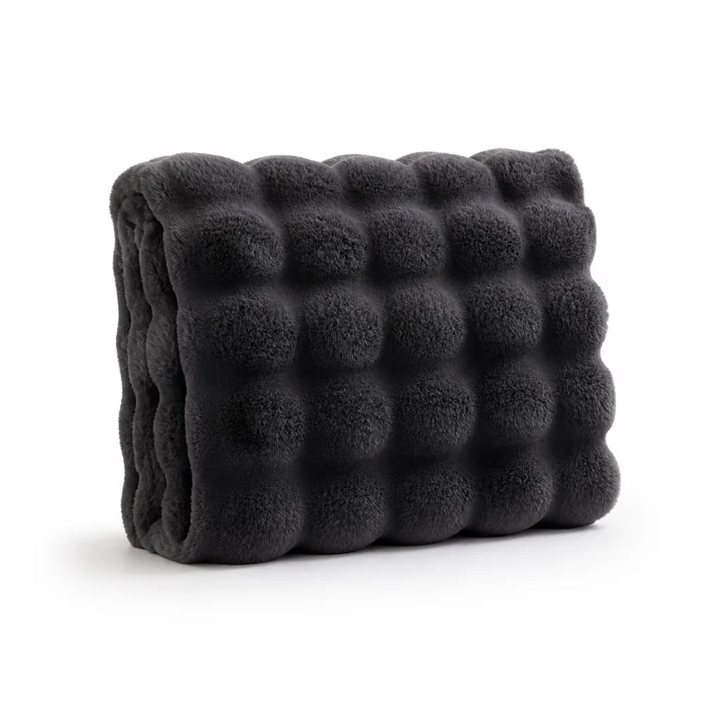 Anti-Pilling Bubble Texture Throw Blanket