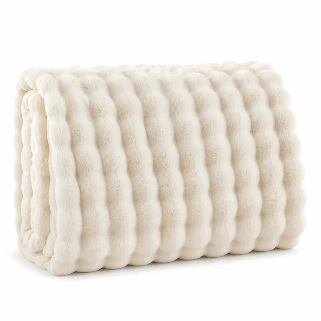 Anti-Pilling Bubble Texture Throw Blanket