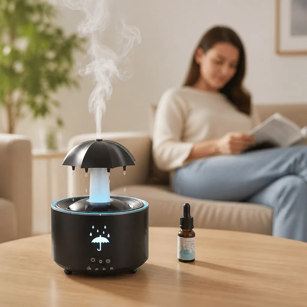 Aroma Diffuser Ultrasonic 300ml LED Light & Auto Shut-Off