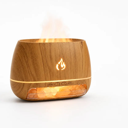 Aroma Diffuser Ultrasonic Humidifier & LED Flame 240ml