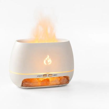 Aroma Diffuser Ultrasonic Humidifier & LED Flame 240ml