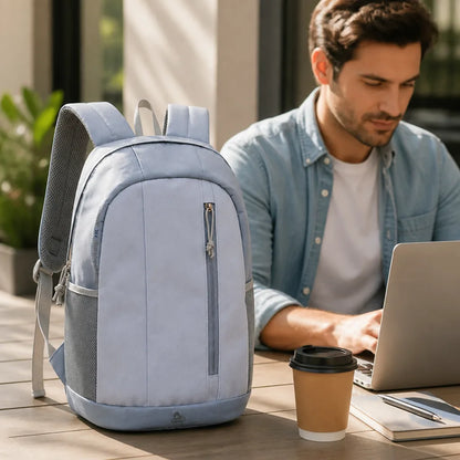 Backpack Ergonomic Shoulder Straps Laptop Slot Weather-Resistant Fabric