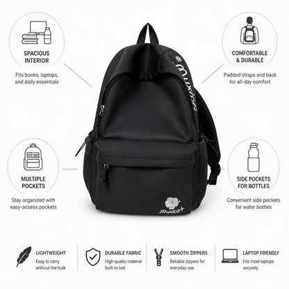 Backpack Lightweight Padded Straps & Multiple Pockets