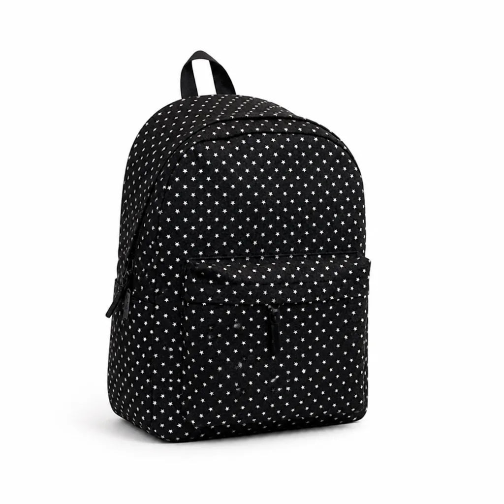 Backpack Star Pattern Spacious Interior & Ergonomic Straps