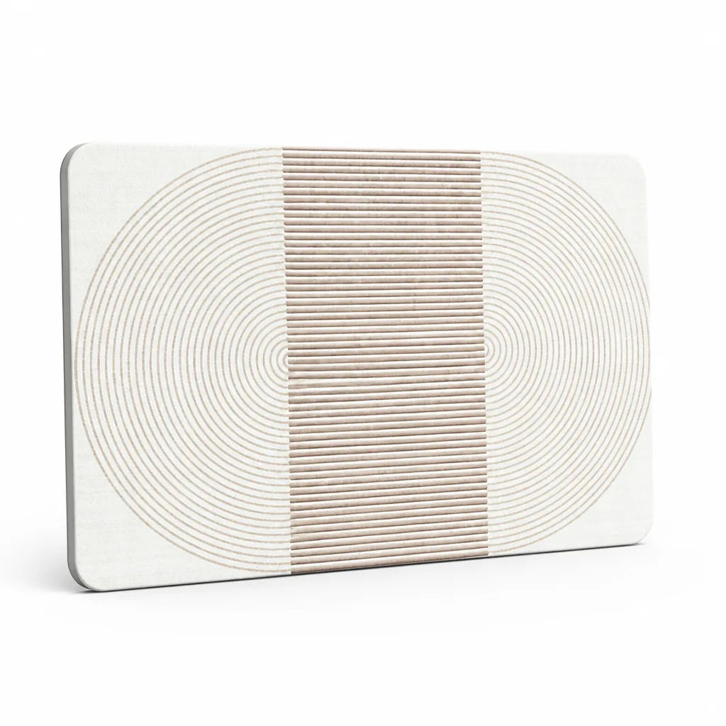 Bath Mat Geometric Design Non-Slip Backing & Machine Washable