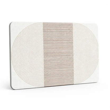 Bath Mat Geometric Design Non-Slip Backing & Machine Washable