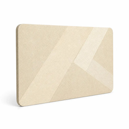Bath Mat Geometric Design Non-Slip Backing & Machine Washable