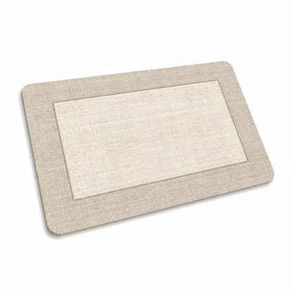 Bath Mat Geometric Design Non-Slip Backing & Machine Washable