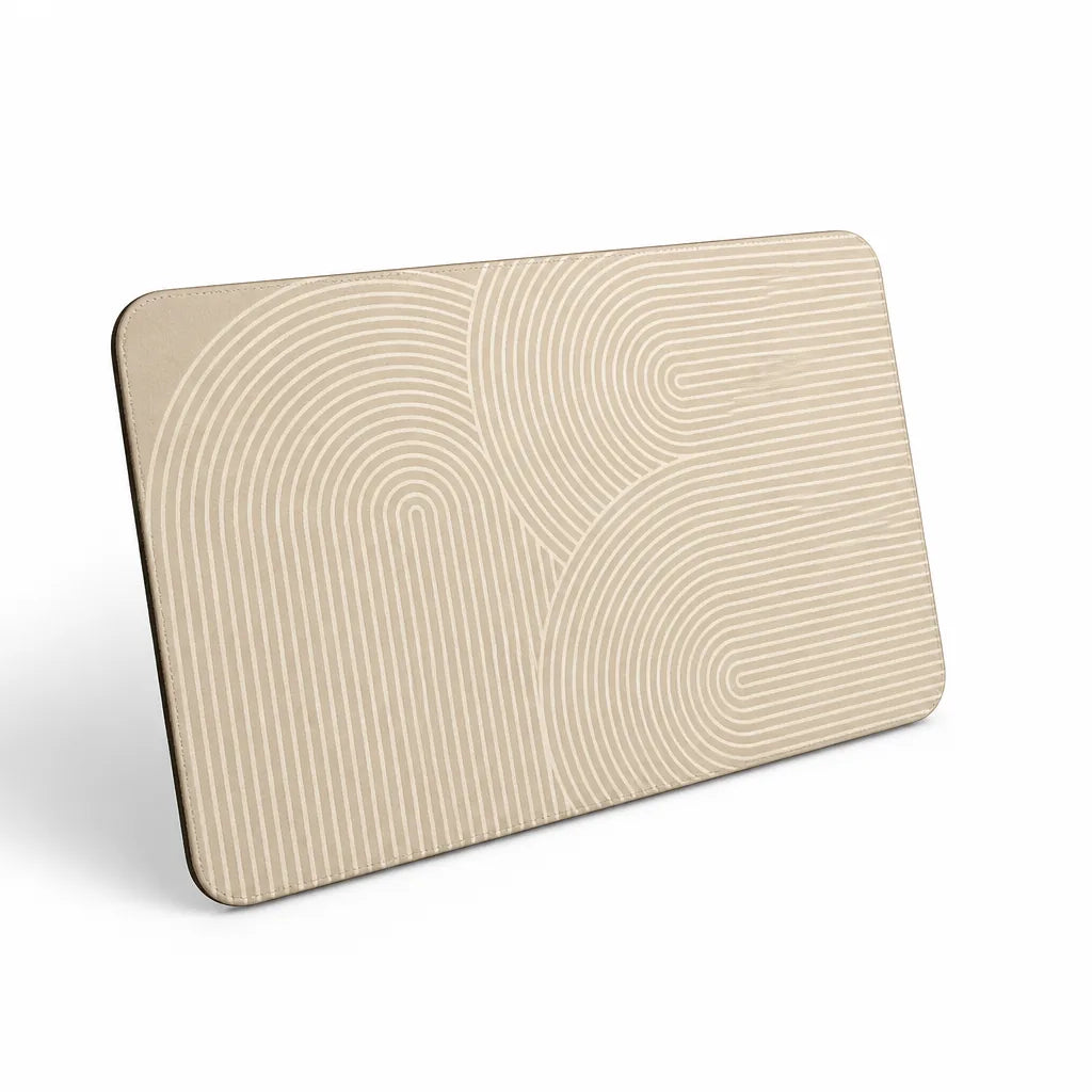 Bath Mat Geometric Design Non-Slip Backing & Machine Washable