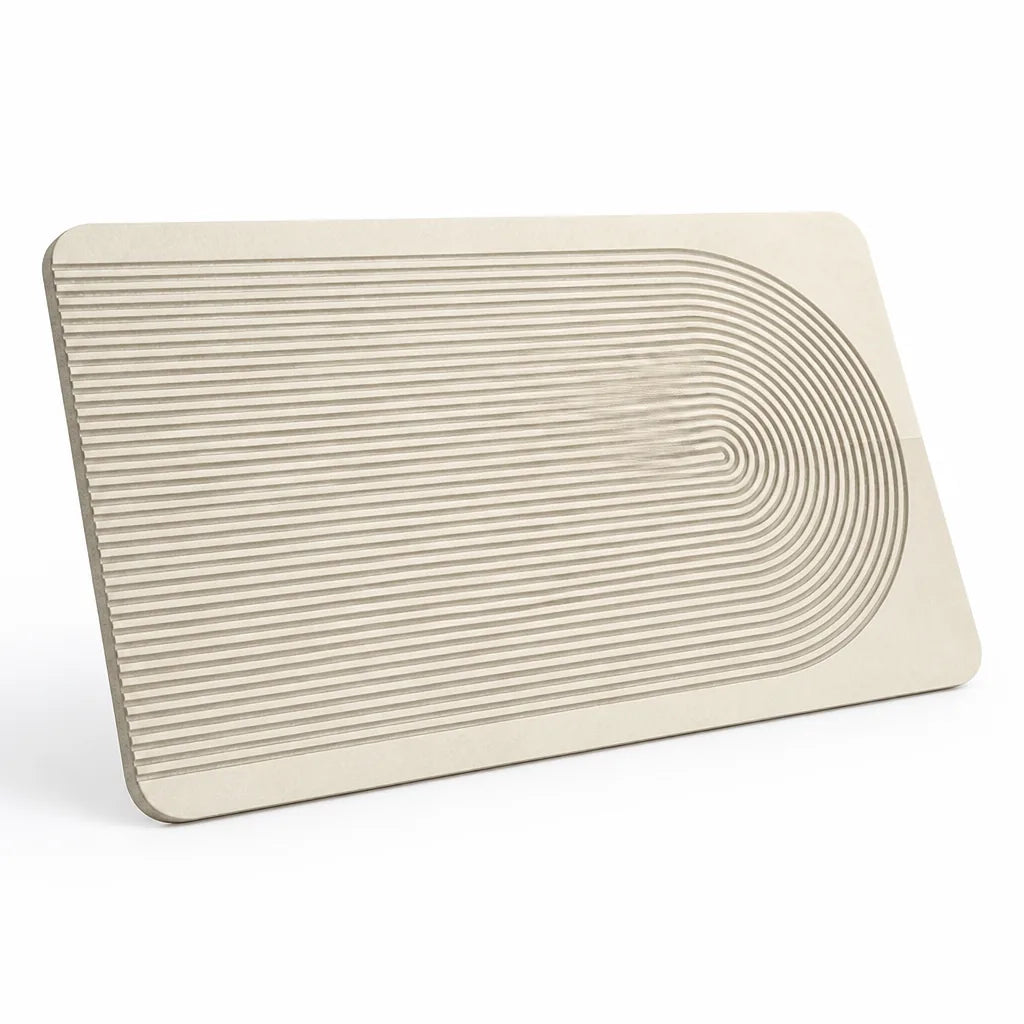 Bath Mat Geometric Design Non-Slip Backing & Machine Washable