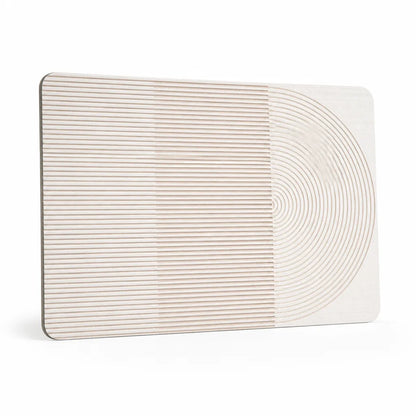 Bath Mat Geometric Design Non-Slip Backing & Machine Washable