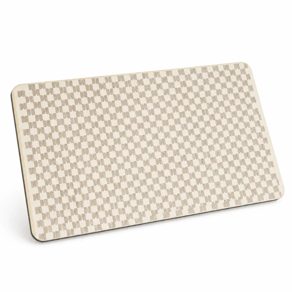 Bath Mat Geometric Design Non-Slip Backing & Machine Washable