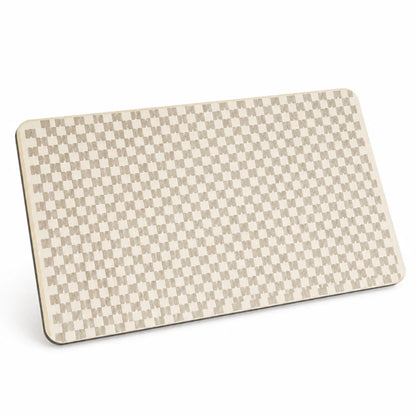 Bath Mat Geometric Design Non-Slip Backing & Machine Washable