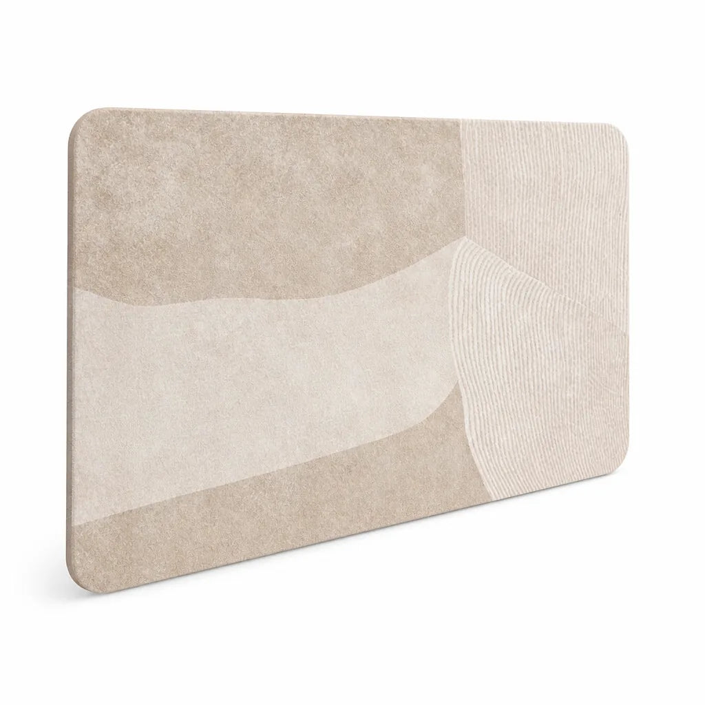 Bath Mat Geometric Design Non-Slip Backing & Machine Washable