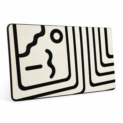Bath Mat Plush Checkered Non-Slip & Machine Washable