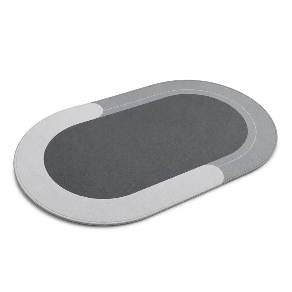 Bath Mat Quick-Drying Terry Cloth & Non-Slip Rubber Backing