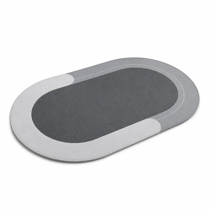 Bath Mat Quick-Drying Terry Cloth & Non-Slip Rubber Backing