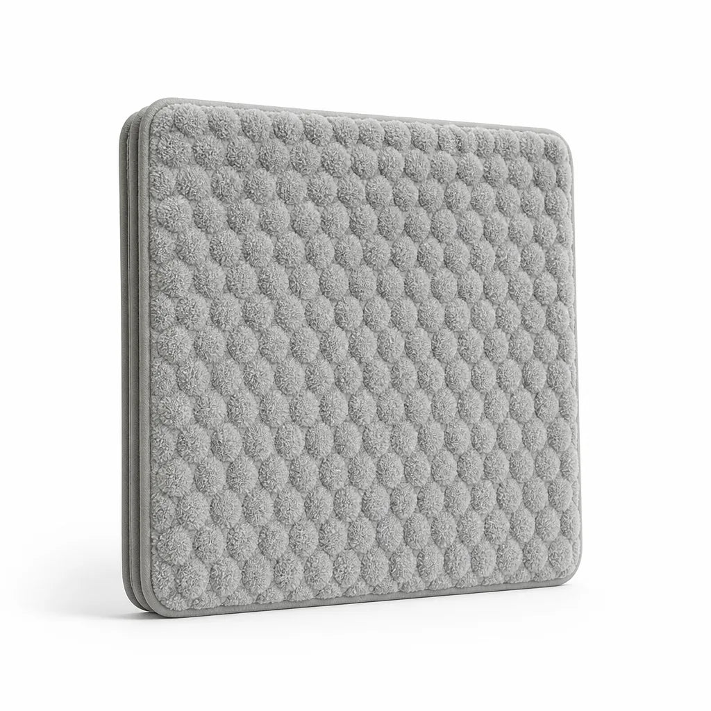 Bath Mat Set Textured Machine Washable & Quick Drying