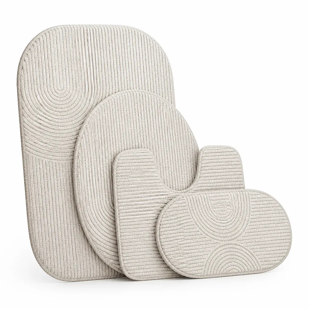 Bath Mat Set Textured Machine Washable & Quick Drying