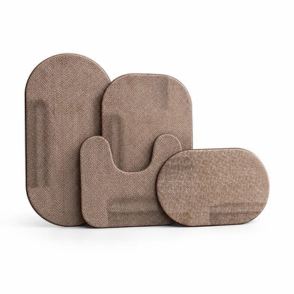 Bath Mat Set Textured Machine Washable & Quick Drying