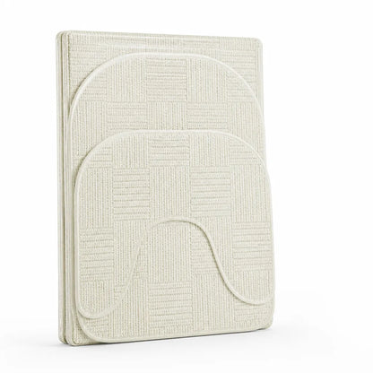 Bath Mat Set Textured Machine Washable & Quick Drying