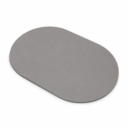 Bathroom Mat Soft Plush Oval Non-Slip Stain-Resistant