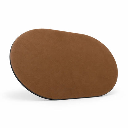 Bathroom Mat Soft Plush Oval Non-Slip Stain-Resistant