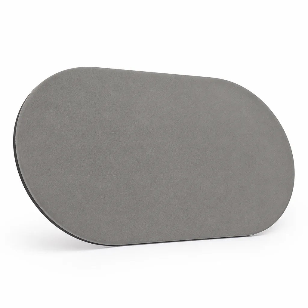 Bathroom Mat Soft Plush Oval Non-Slip Stain-Resistant