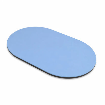Bathroom Mat Soft Plush Oval Non-Slip Stain-Resistant