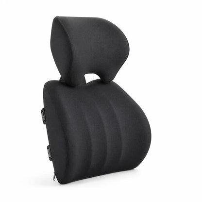 Car Headrest & Lumbar Cushion Set Ergonomic Memory Foam