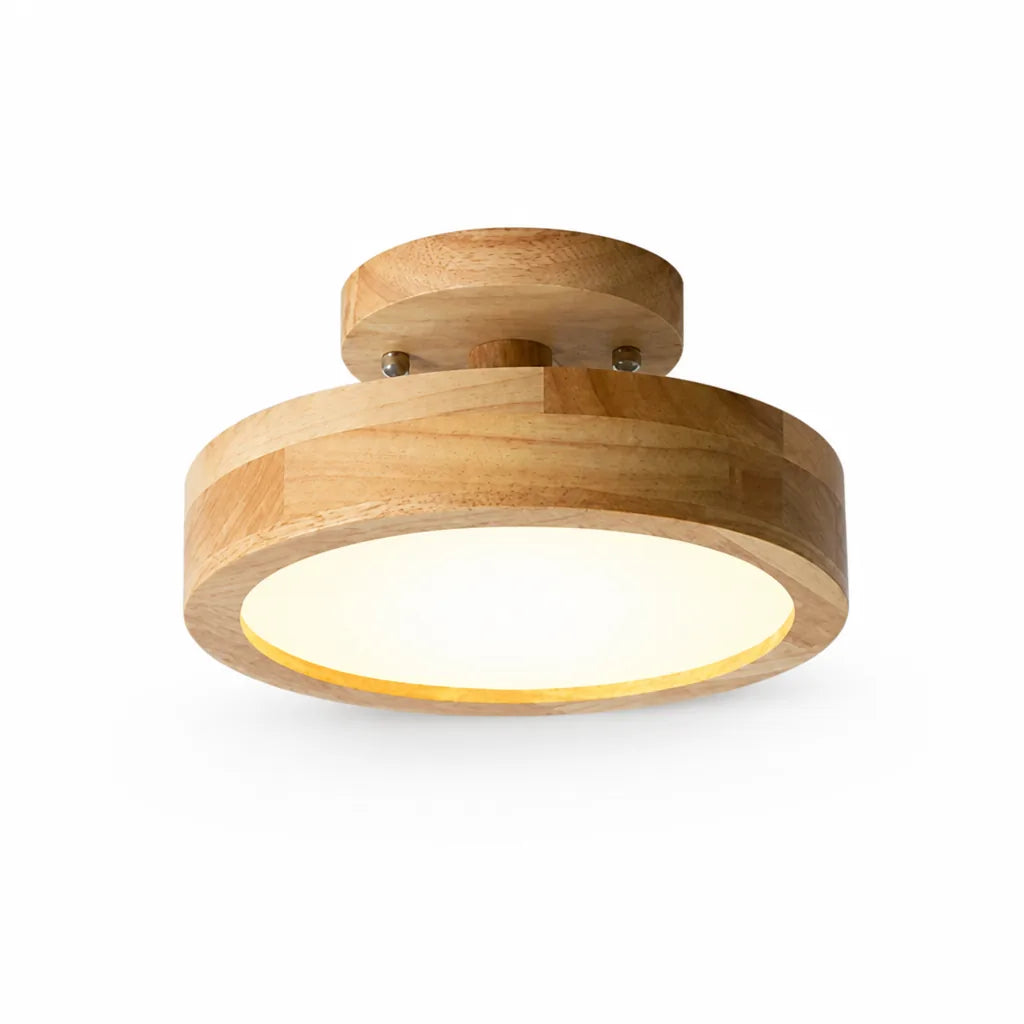 Ceiling Lamp Wood & Acrylic Energy-Efficient LED Multi-Color