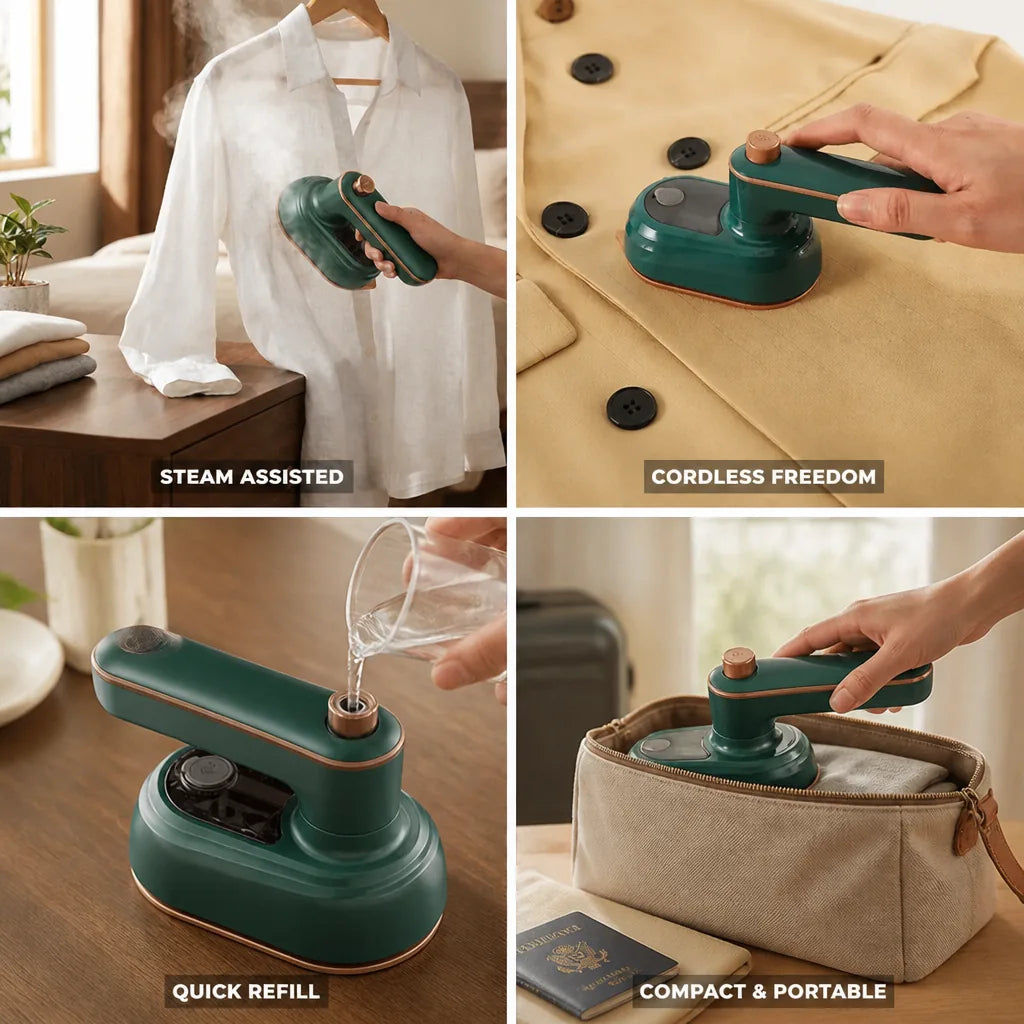 Compact Cordless Steam Travel Iron