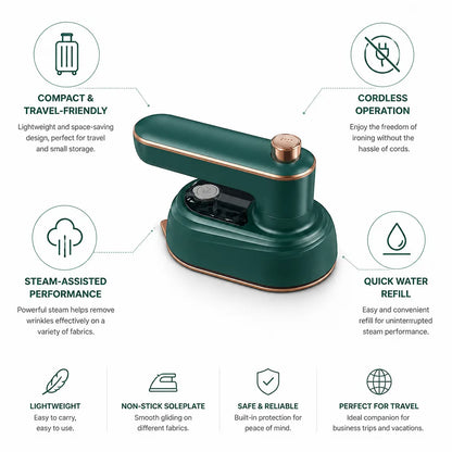 Compact Cordless Steam Travel Iron